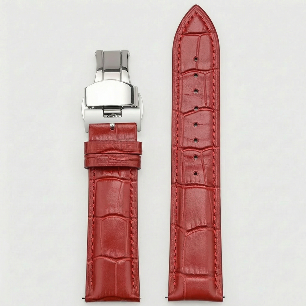 Heritage Croco Strap – Bordeaux